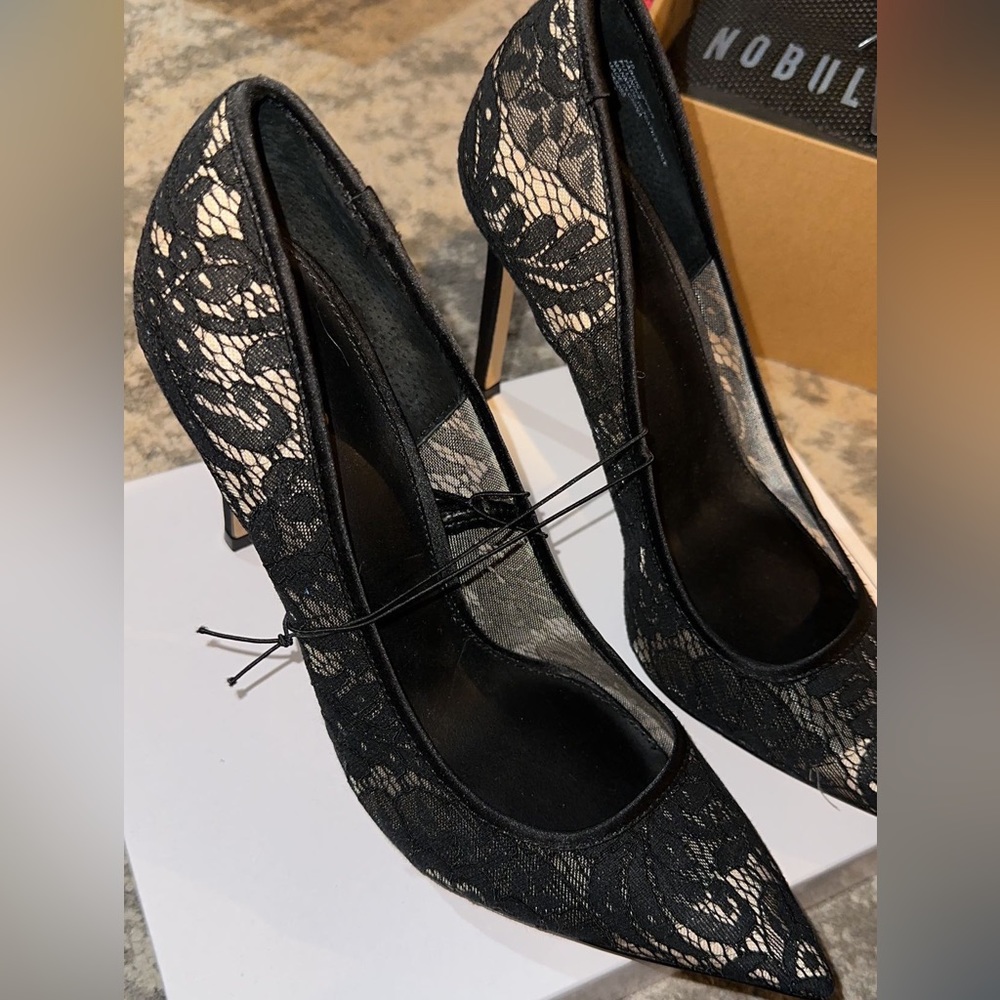 Express lace heels